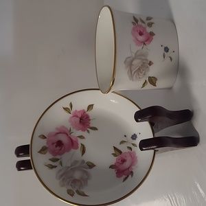 Vintage Royal worcester 1974 Marissa teabag holder /coasters/ Toothpick Holder